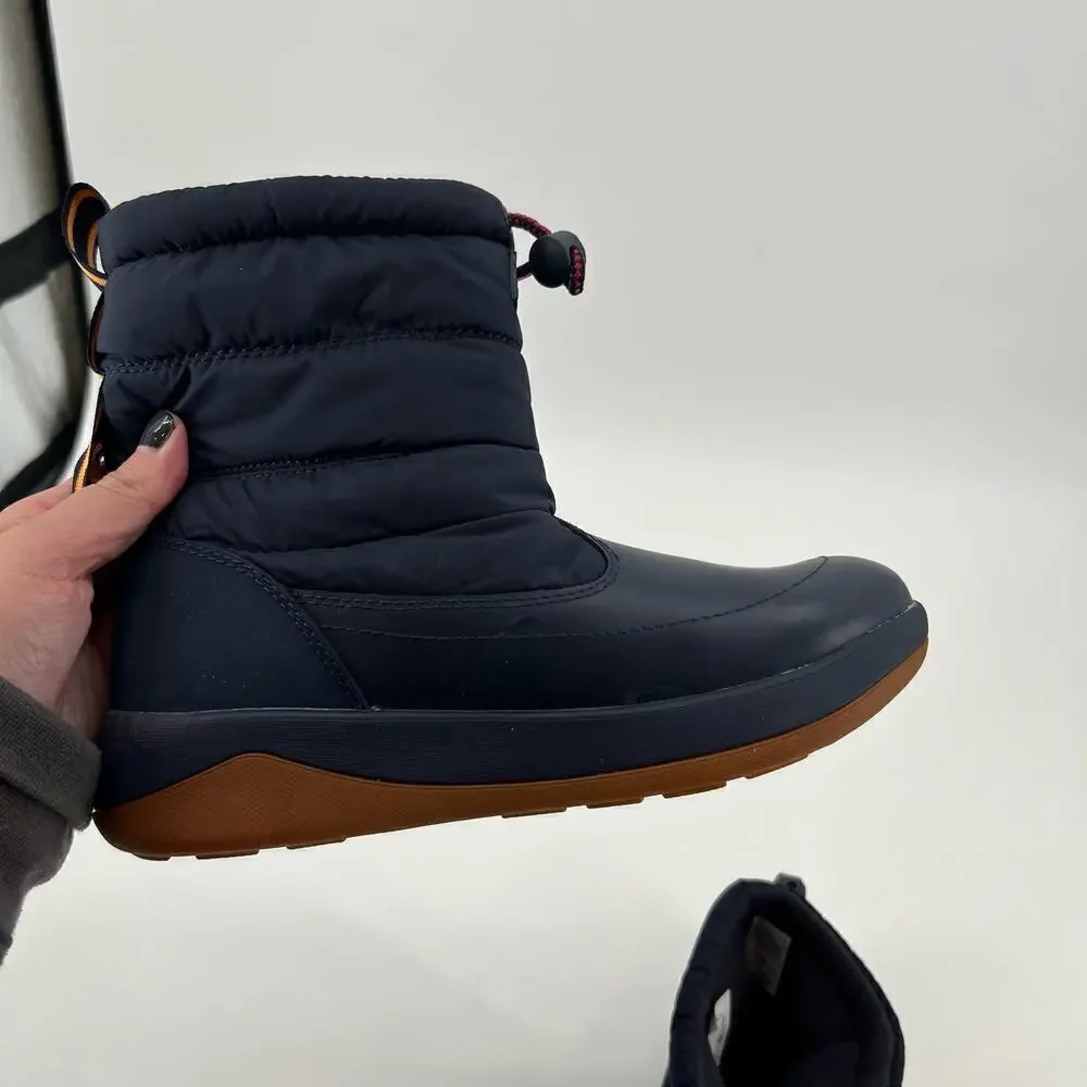 NEW Joules Winter Rain boots Pull On navy blue Non Slip Mid Calf Coniston size 7